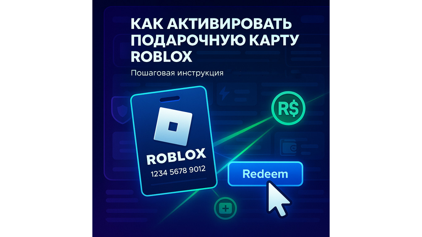 Как активировать подарочную карту Roblox и получить Robux — пошагово