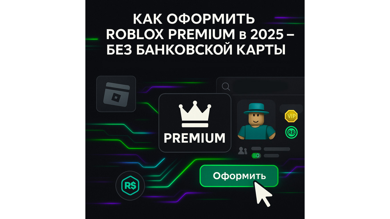 Как оформить Roblox Premium в 2025 году — простой способ без карты