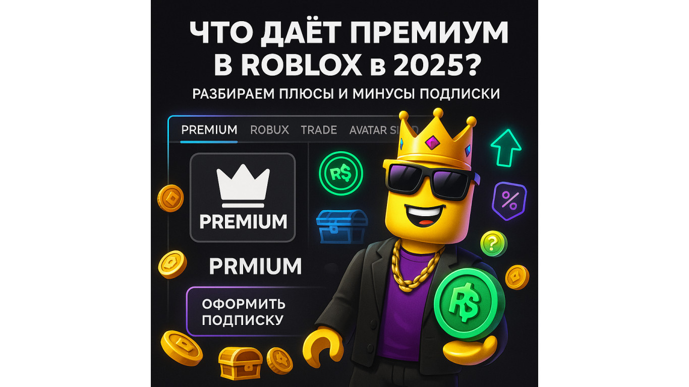 Что даёт премиум в Роблокс в 2025 году и стоит ли его оформлять?