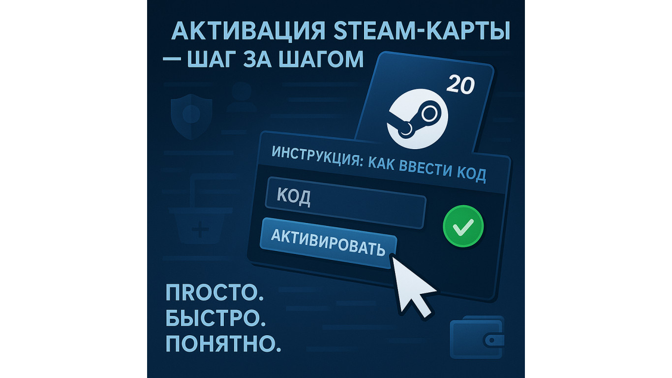 Как активировать подарочную карту Стим — пошаговая инструкция
