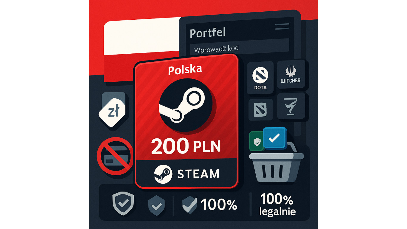 Подарочная карта Стим для Польши — лёгкий способ пополнить Steam в злотых