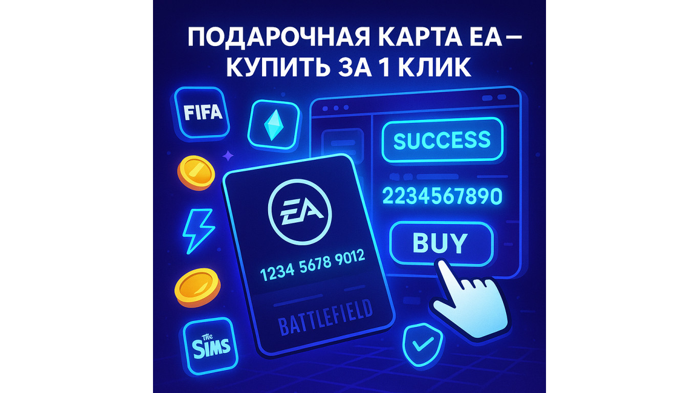 Купить подарочную карту EA в пару кликов - надёжный способ пополнения 